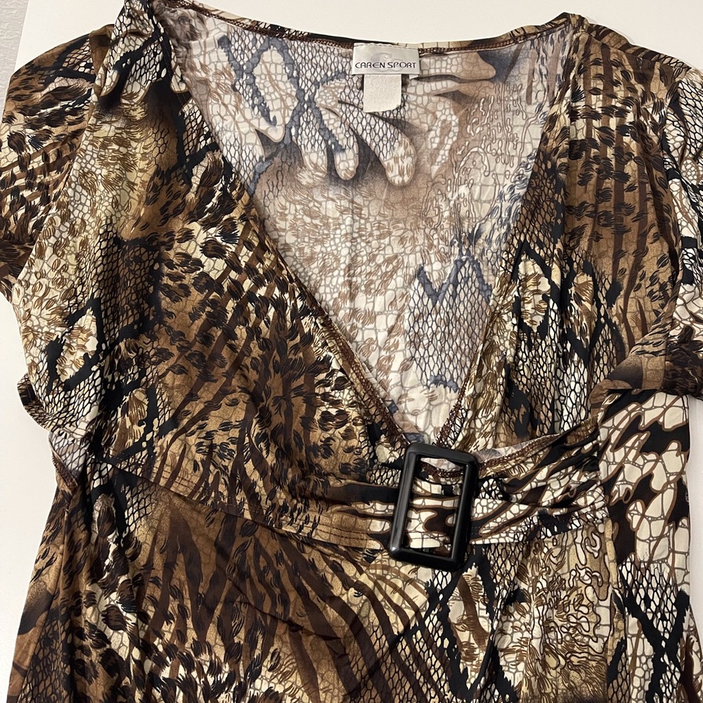 Caren Sport Animal/Reptile Print Top
